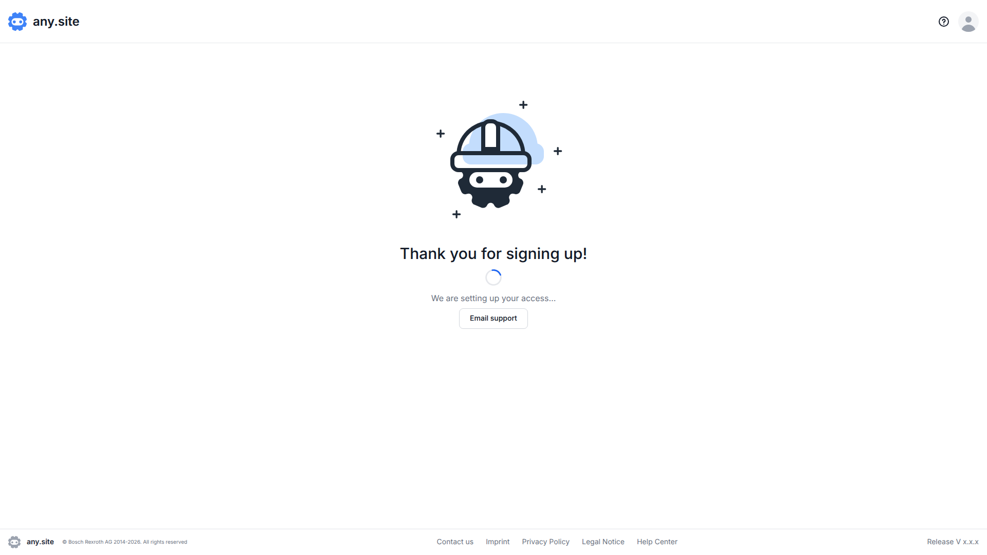 Waiting screen